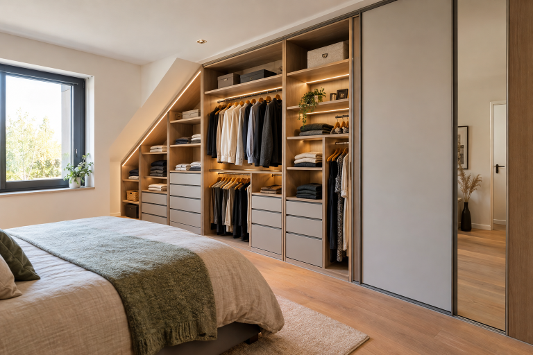 Dressing sur mesure à Strasbourg, Brumath et Haguenau : comment optimiser chaque centimètre de votre chambre ?